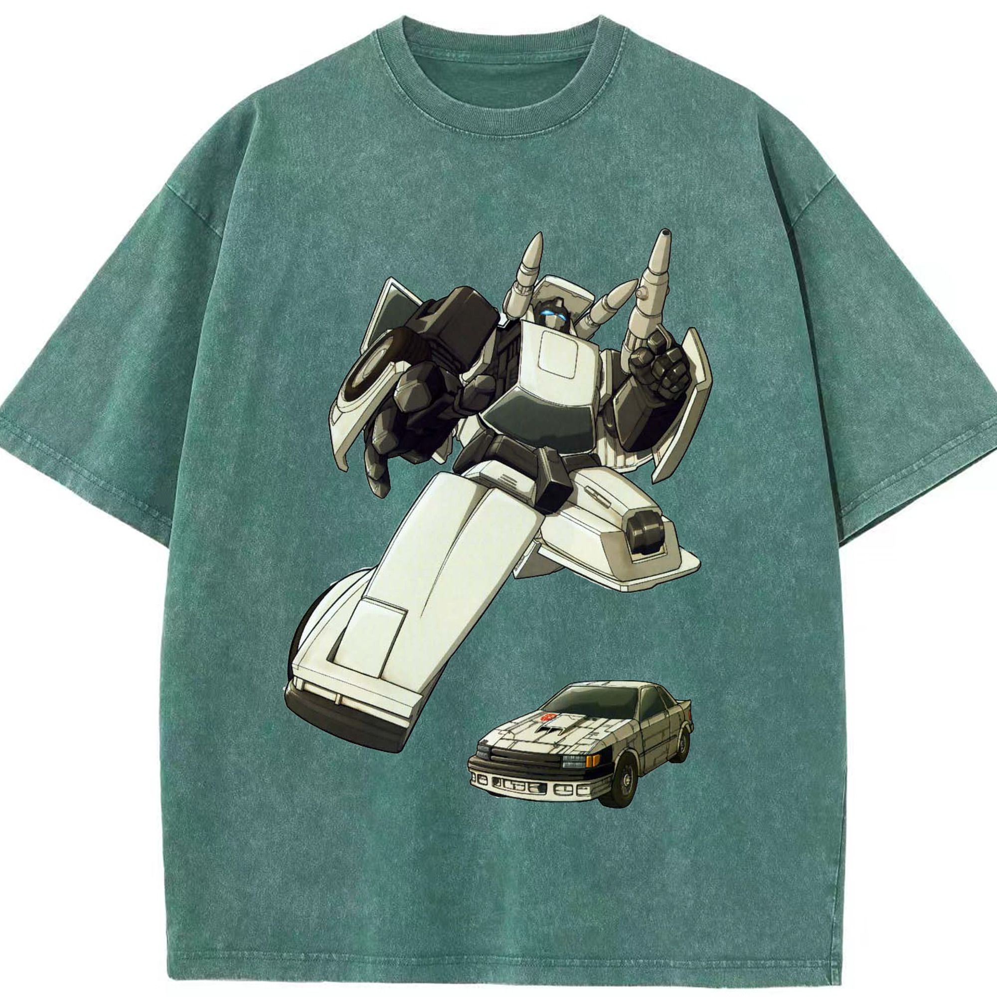 （画像用）  綿100% ヴィンテージ風 半袖Tシャツ（フロントプリント）